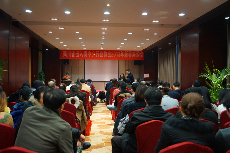 四川省出入境中介行业协会2013年新春座谈会